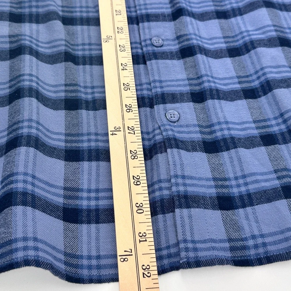 Columbia Mens XXL Shirt Cornell Woods Flannel Long Slv Blue Plaid Button Dwn NEW